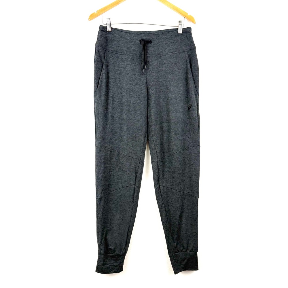 Gorpcore Asics Womens Athleisure Heather Gray Jogger Sweatpants Size Medium
